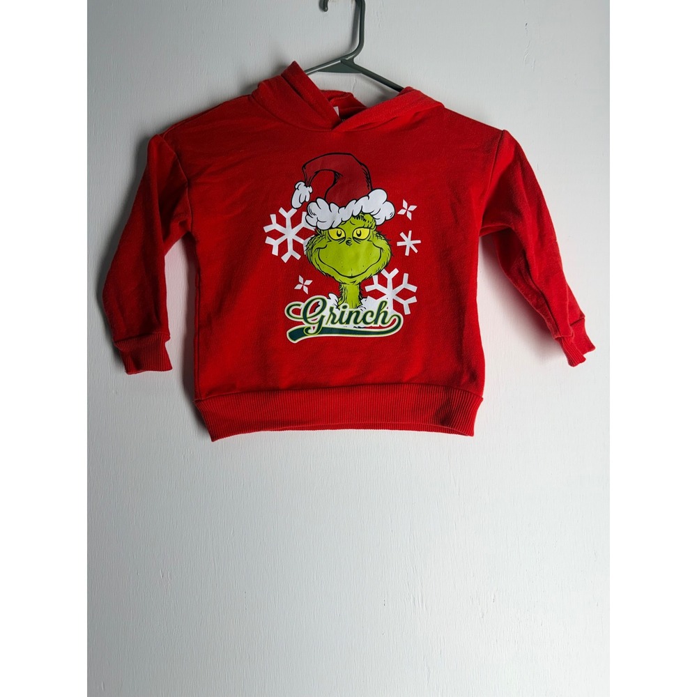 Dr Seuss The Grinch Christmas Hoodie and Pants Set Red Kids 3T 4T RRTF552